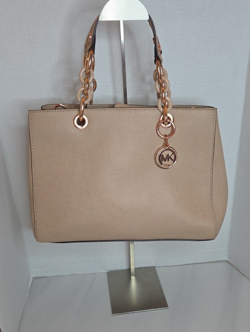 Michael Kors Cynthia Medium Satchel In Soft Blush